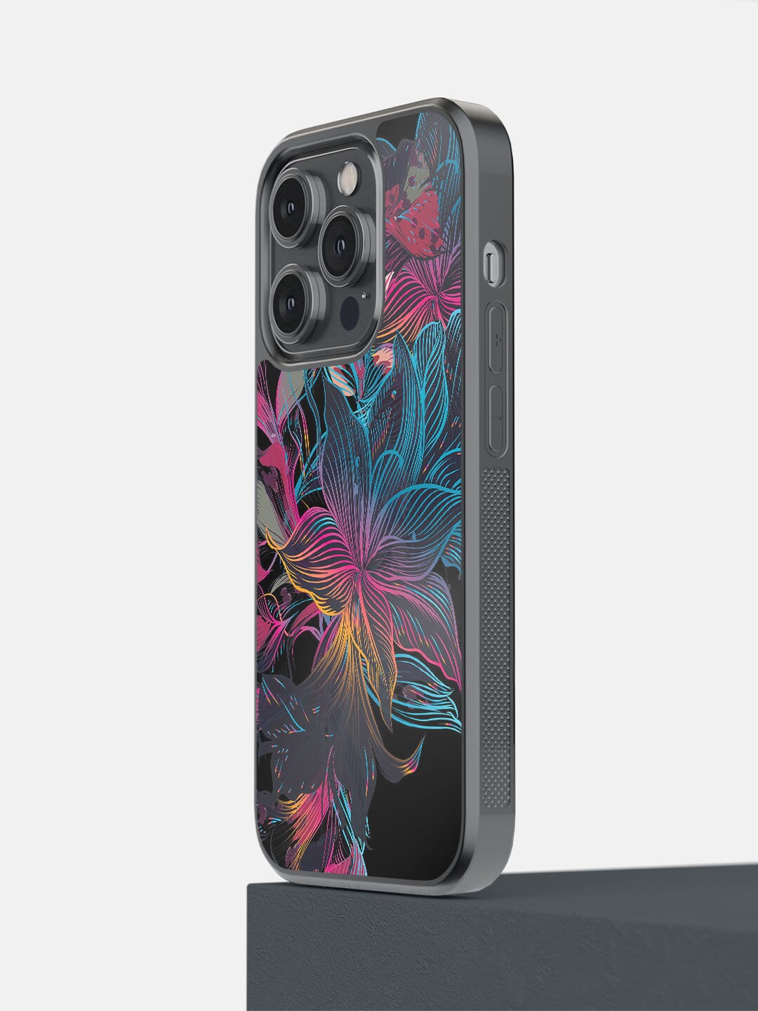 

macmerise Black Printed iPhone 14 Pro Bumper Case