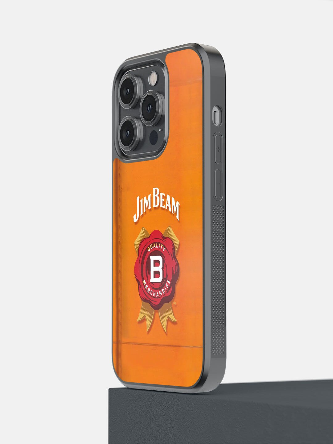 

macmerise Orange Jim Beam Printed iPhone 14 Pro Bumper Case