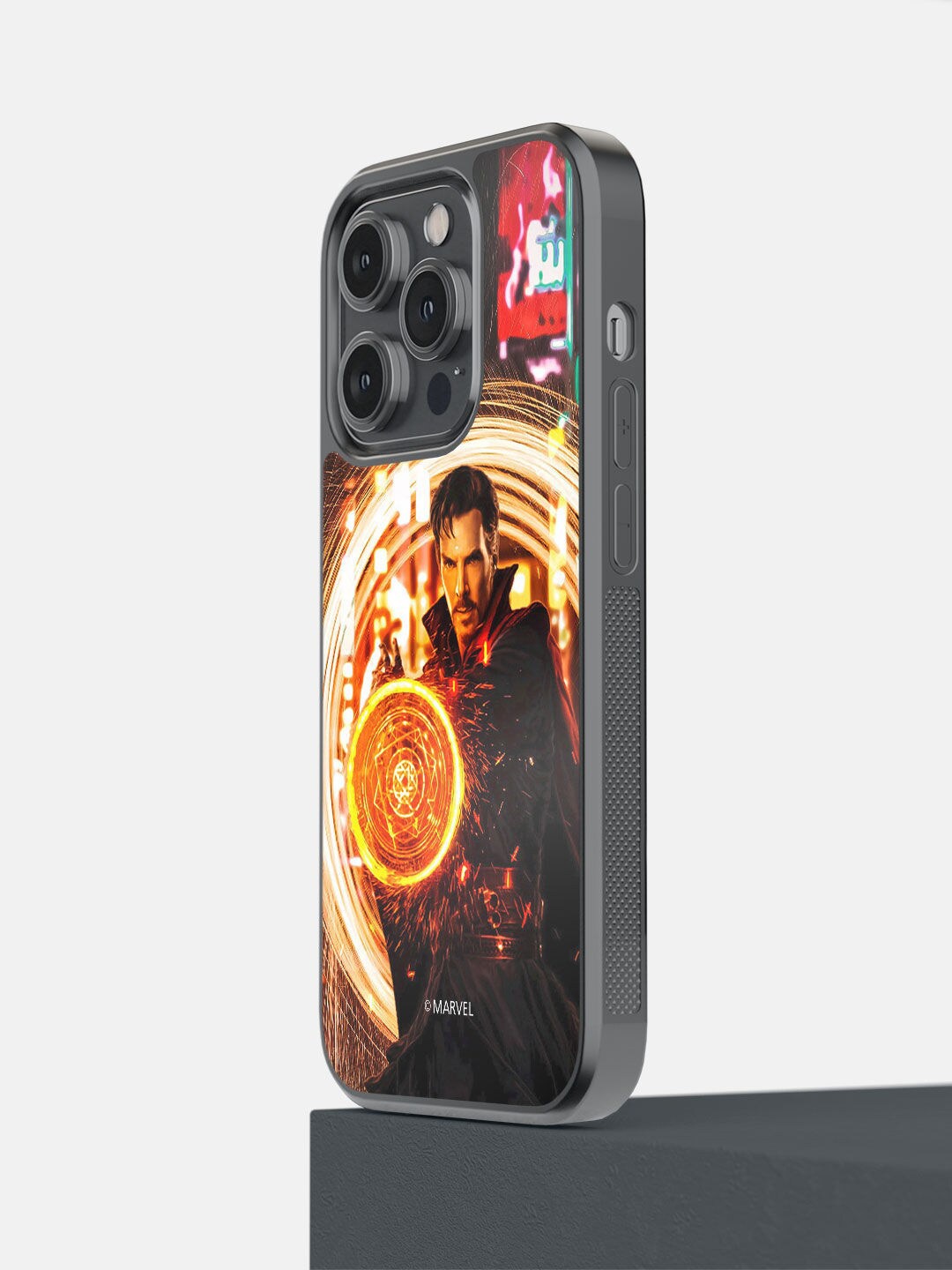 

macmerise Black & Blue Printed iPhone 14 Pro Bumper Case