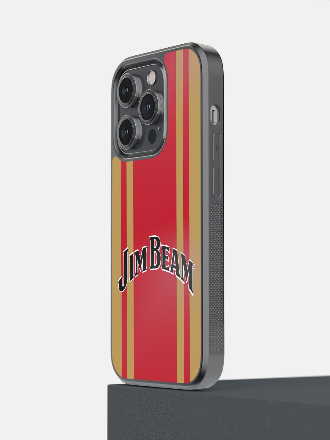 

macmerise Red Jim Beam Shadow Printed iPhone 14 Pro Bumper Case