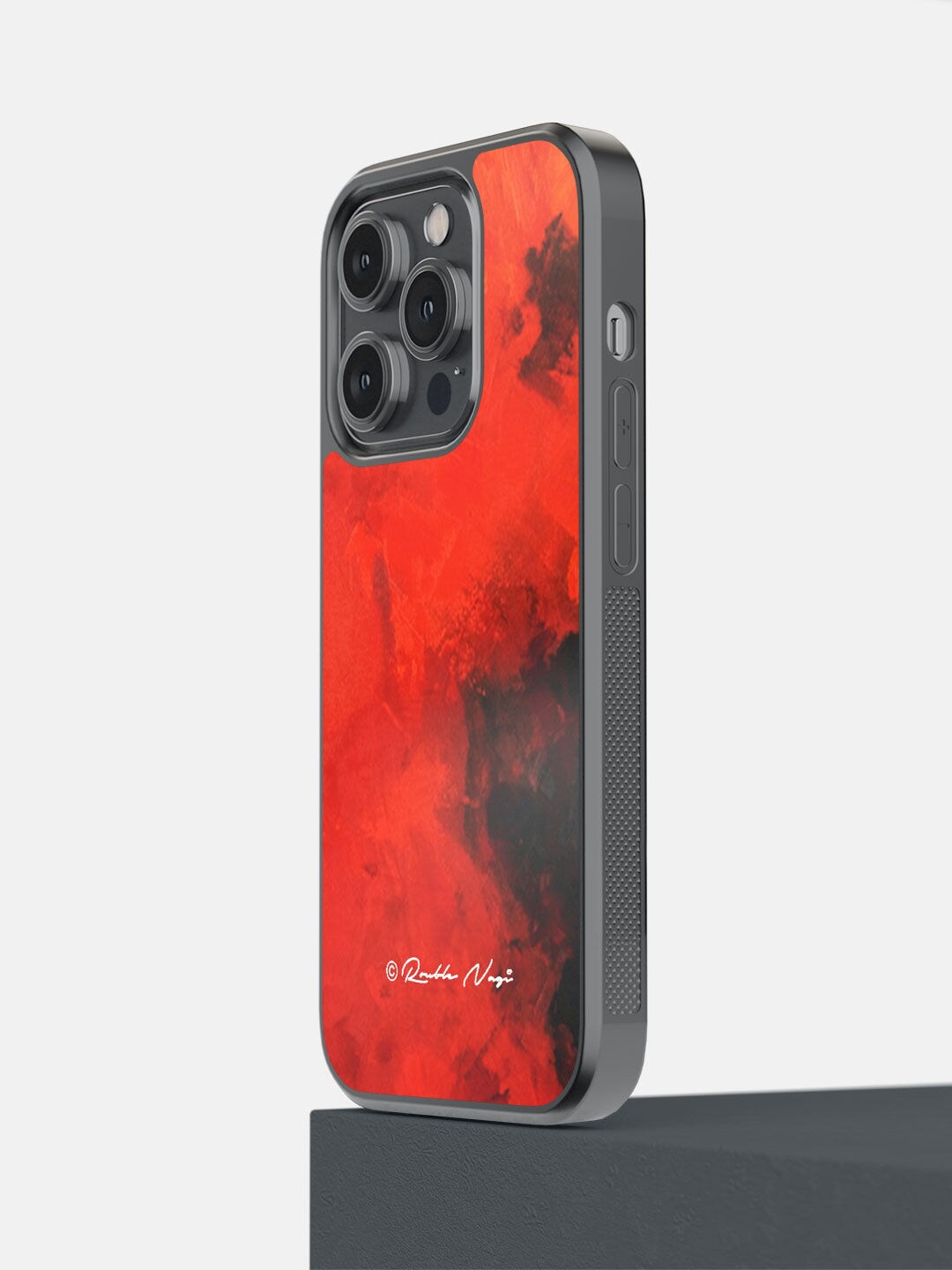 

macmerise Red Printed iPhone 14 Pro Bumper Case
