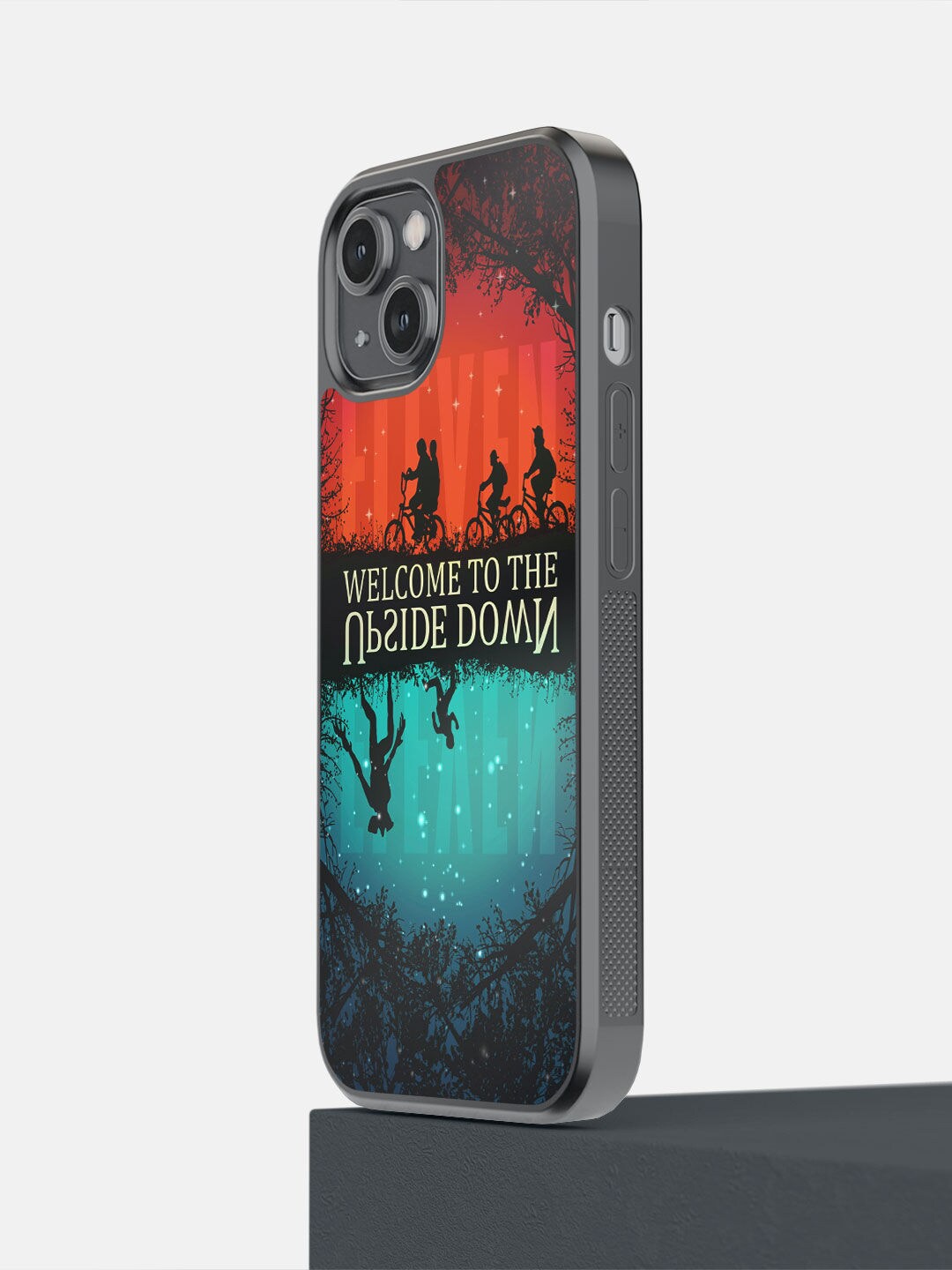 

macmerise Green & Red Upside Down Printed iPhone 14 Bumper Case