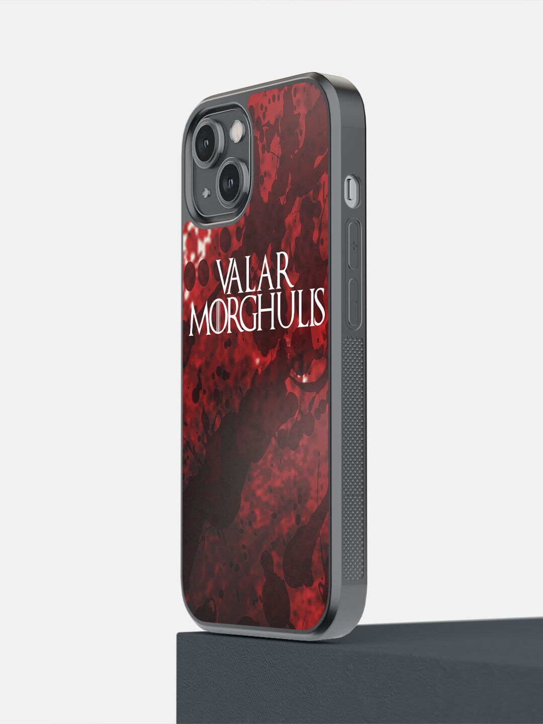 

macmerise Maroon & White Valar Morghulis iPhone 14 Bumper Case