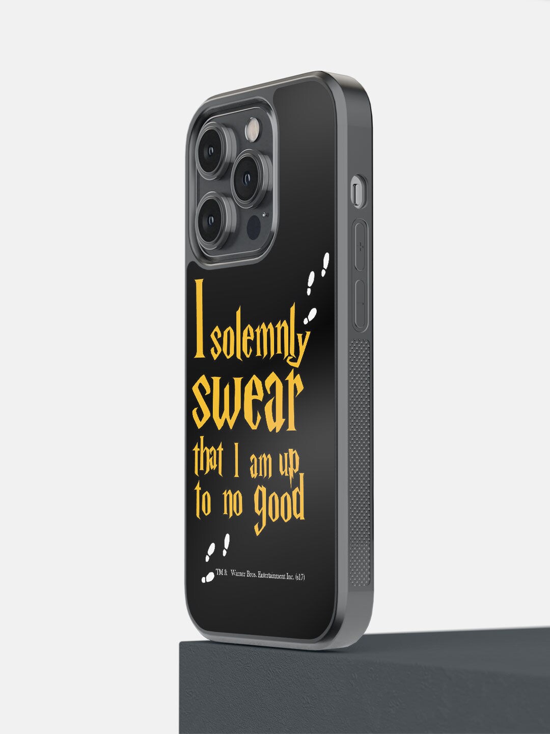 

macmerise Black Solemnly Swear Printed iPhone 14 Pro Bumper Case