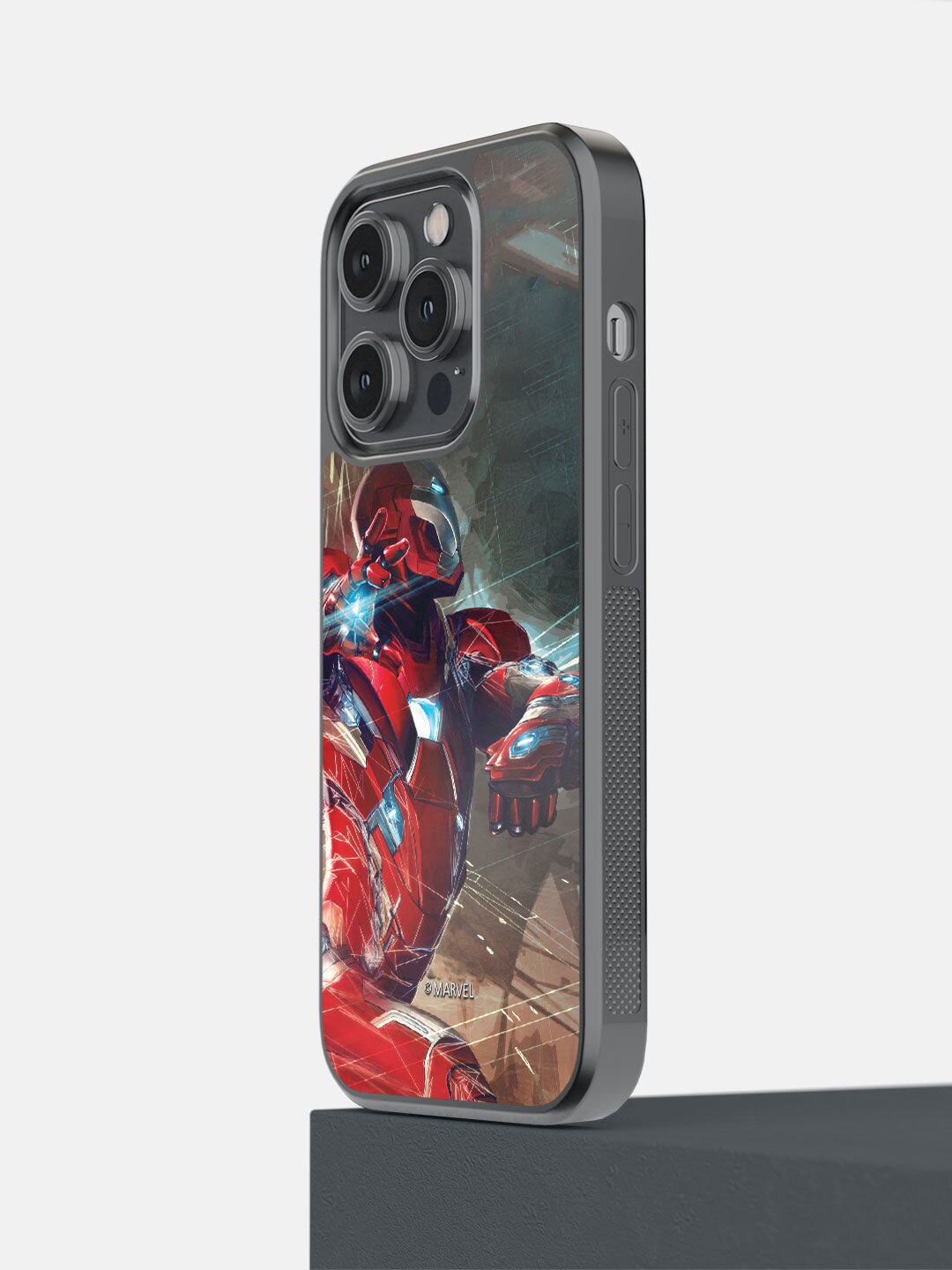 

macmerise Red Ironman Attack Printed iPhone 14 Pro Bumper Case