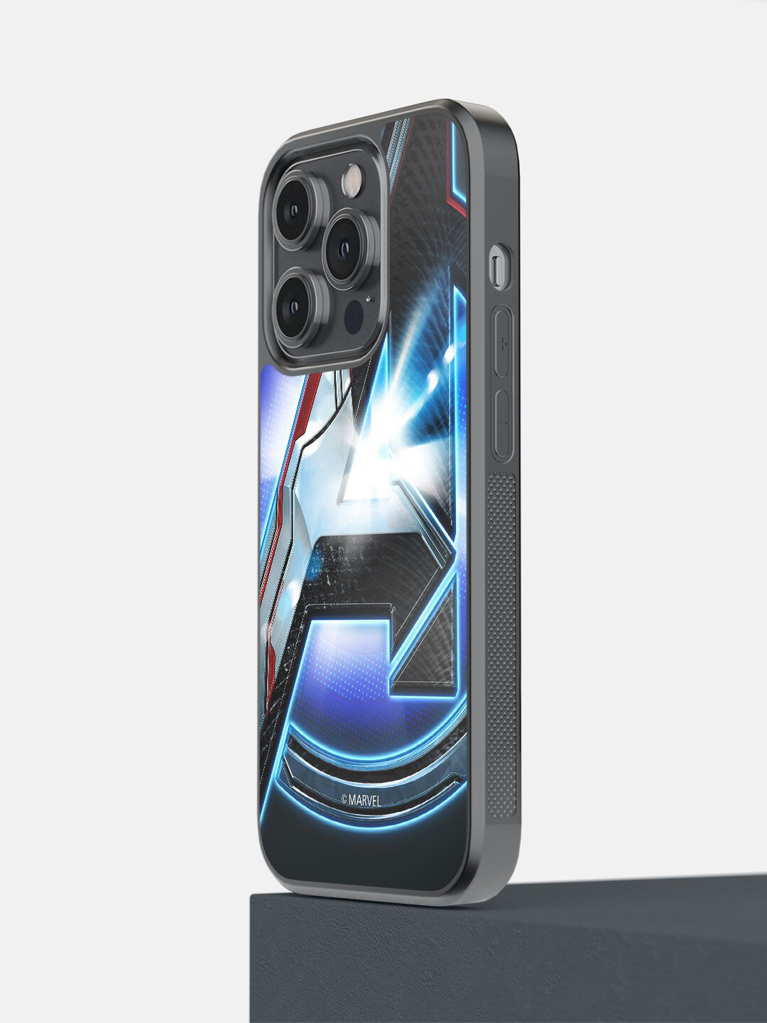 

macmerise Black & Blue Endgame Logo Printed iPhone 14 Pro Phone Covers