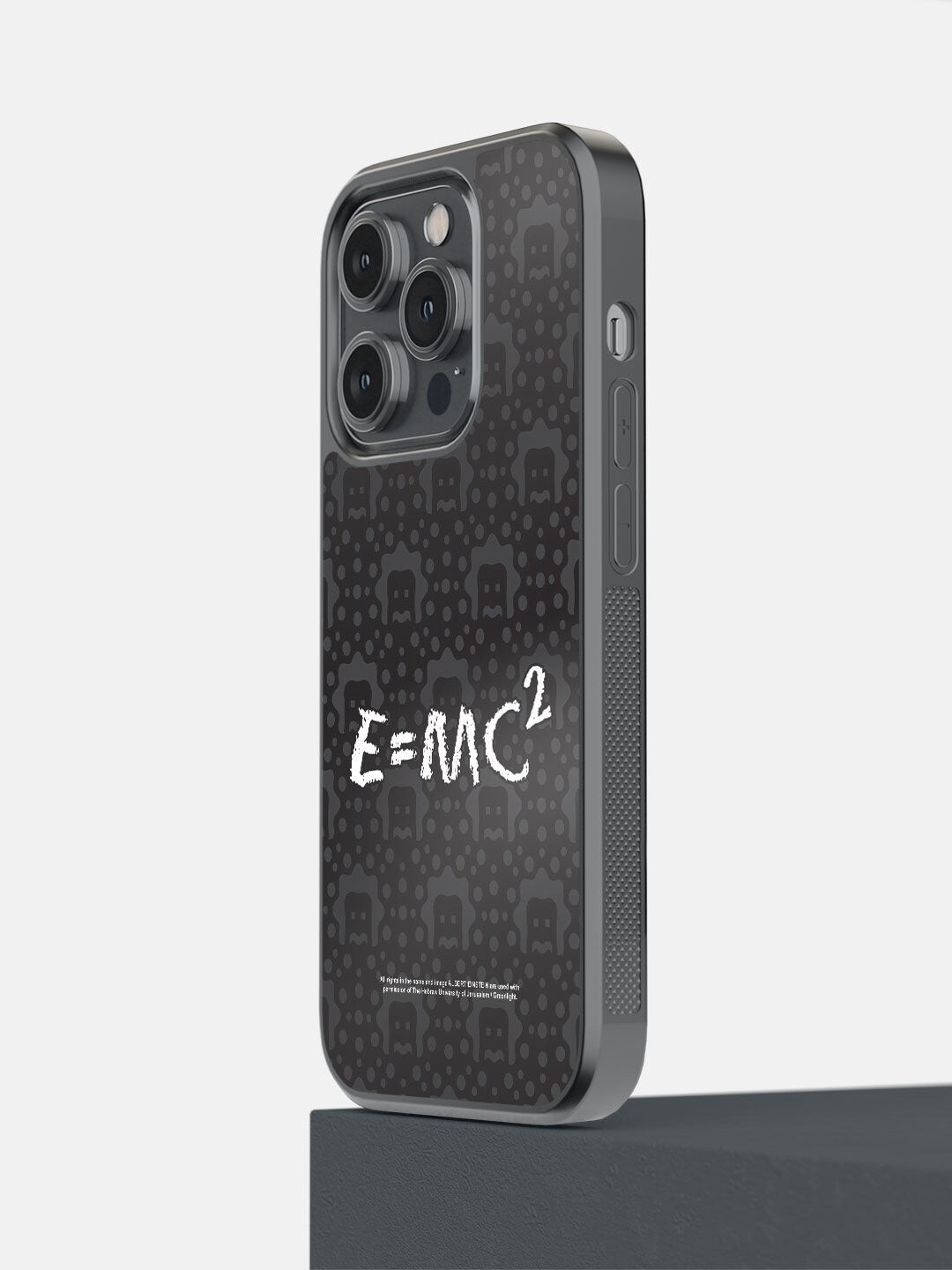 

macmerise Black E Is Equal To MC Square iPhone 14 Pro Mobile Back Case
