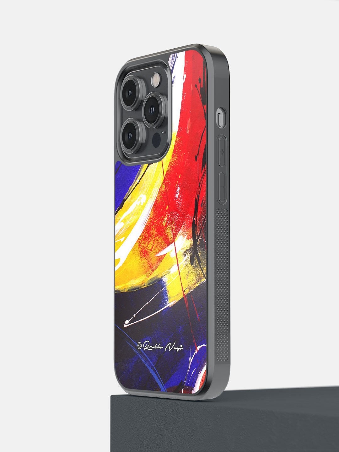 

macmerise Red & Blue Free Mind Design iPhone 14 Pro Bumper Case