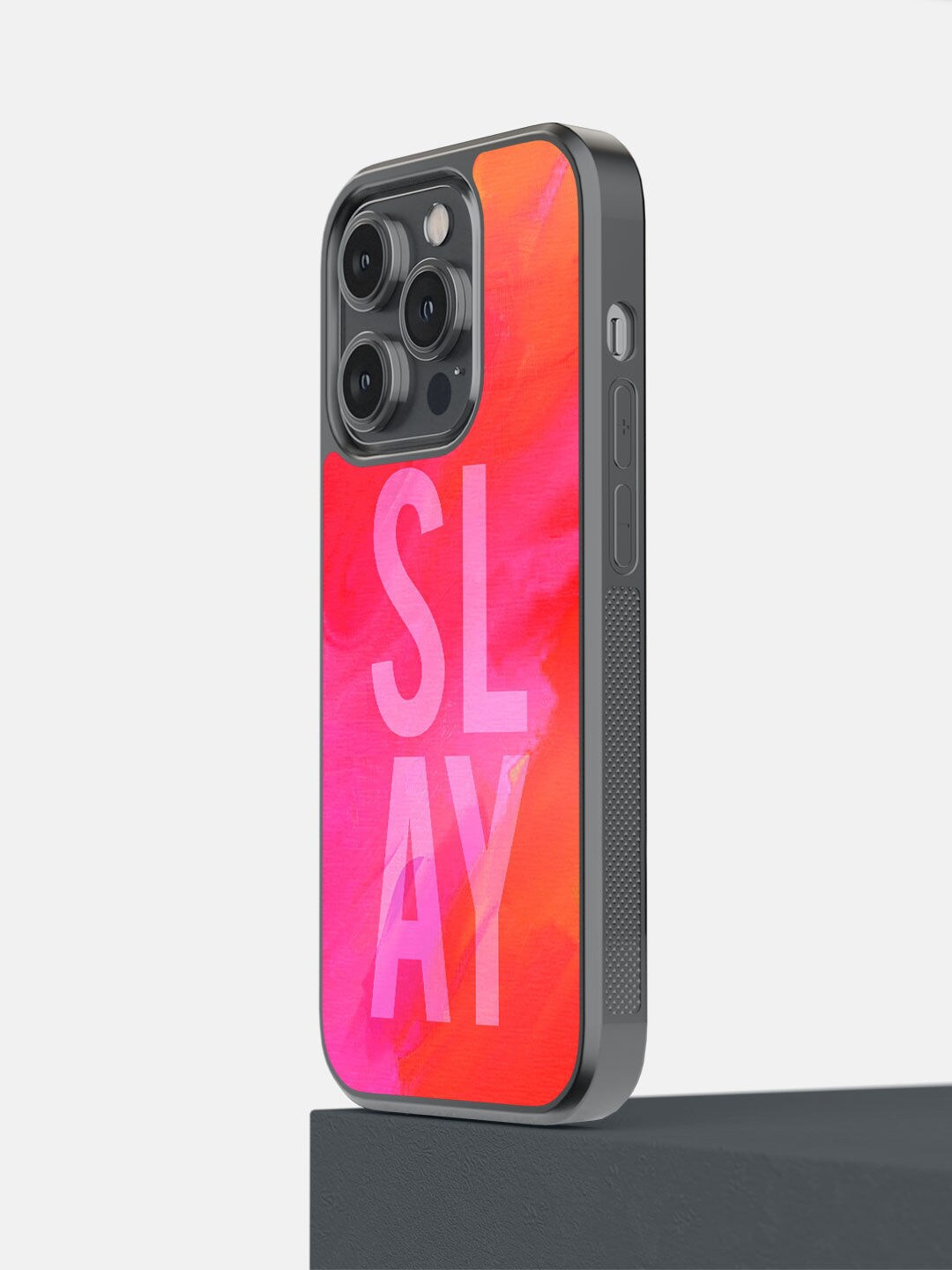 

macmerise Pink Slay Printed iPhone 14 Pro Bumper Case