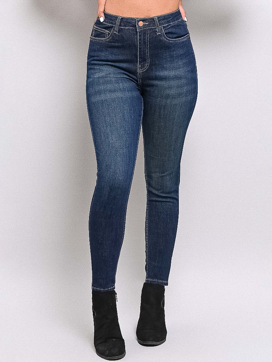 

FREAKINS Women Blue Skinny Fit High-Rise Light Fade Cotton Jeans