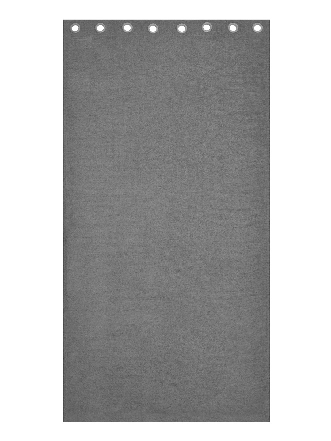 

Athome by Nilkamal Grace Solids Set Of 2 Grey Black Out Door Curtain