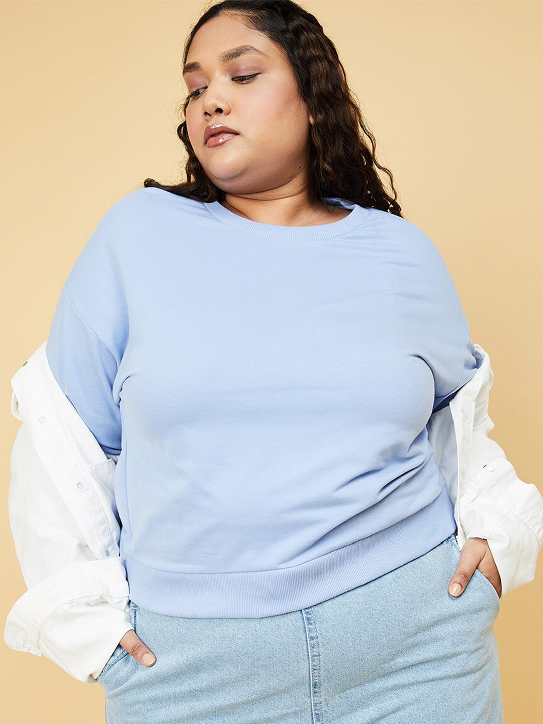 

max Pullover Cotton Sweatshirt, Blue