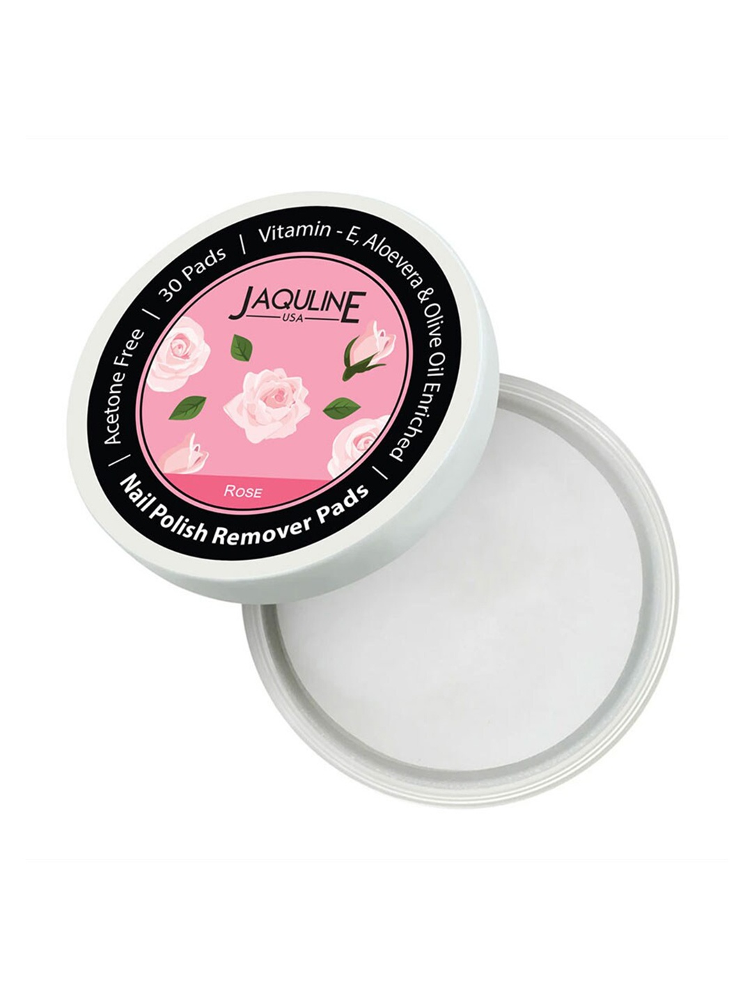 

Jaquline USA Nail Polish Remover Pads - 30 Pads, Pink