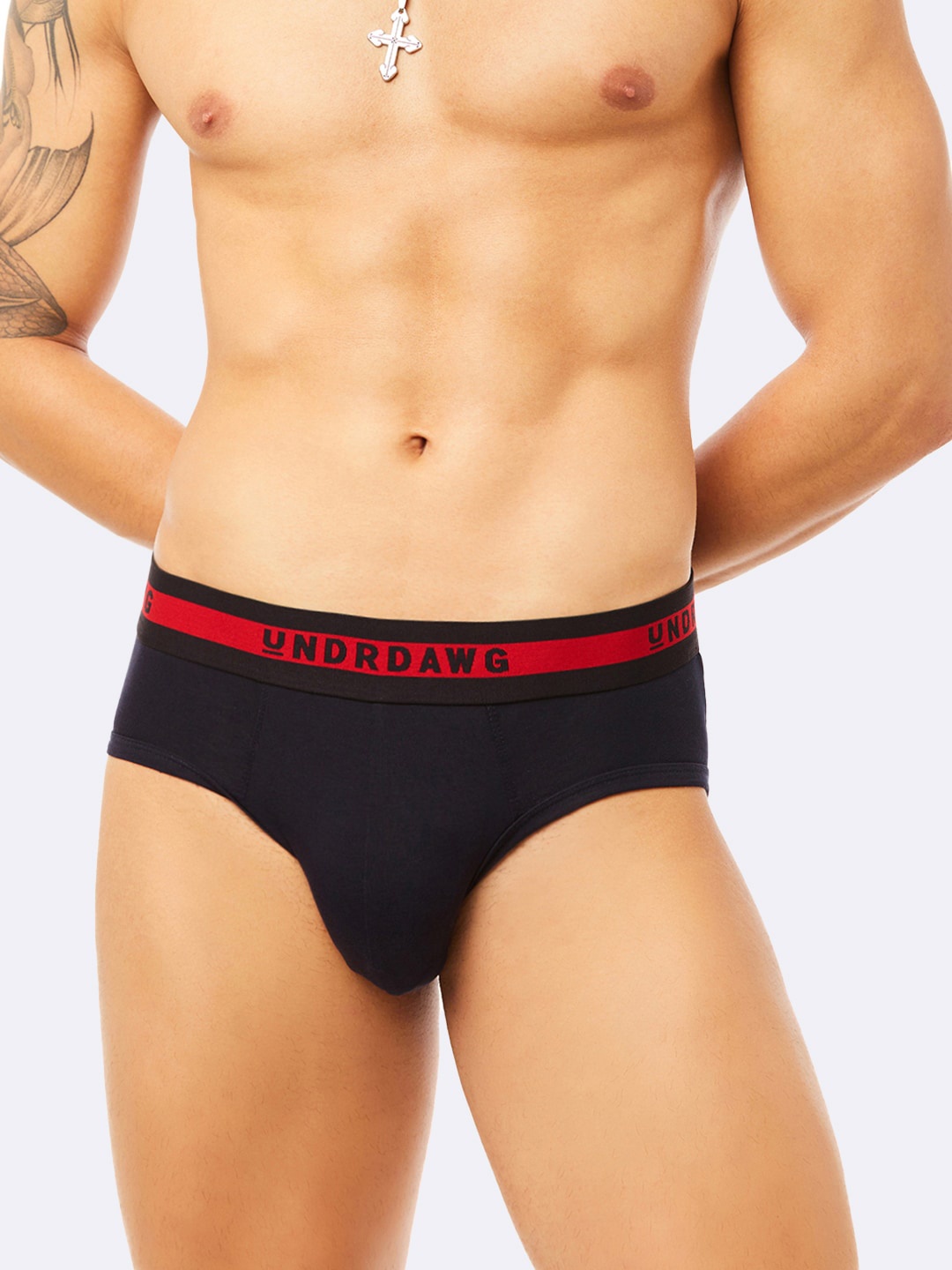 

Undrdawg Men Navy Blue Basic Briefs