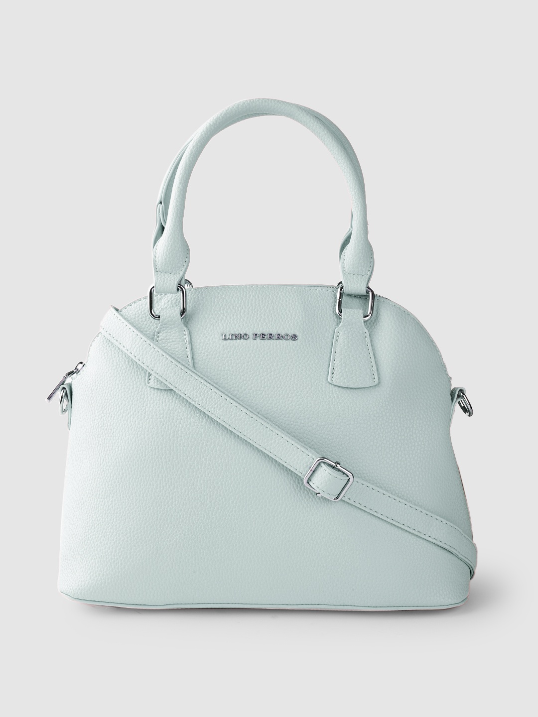 

Lino Perros Mint Green Half Moon Handheld Bag with Detachable Sling Strap