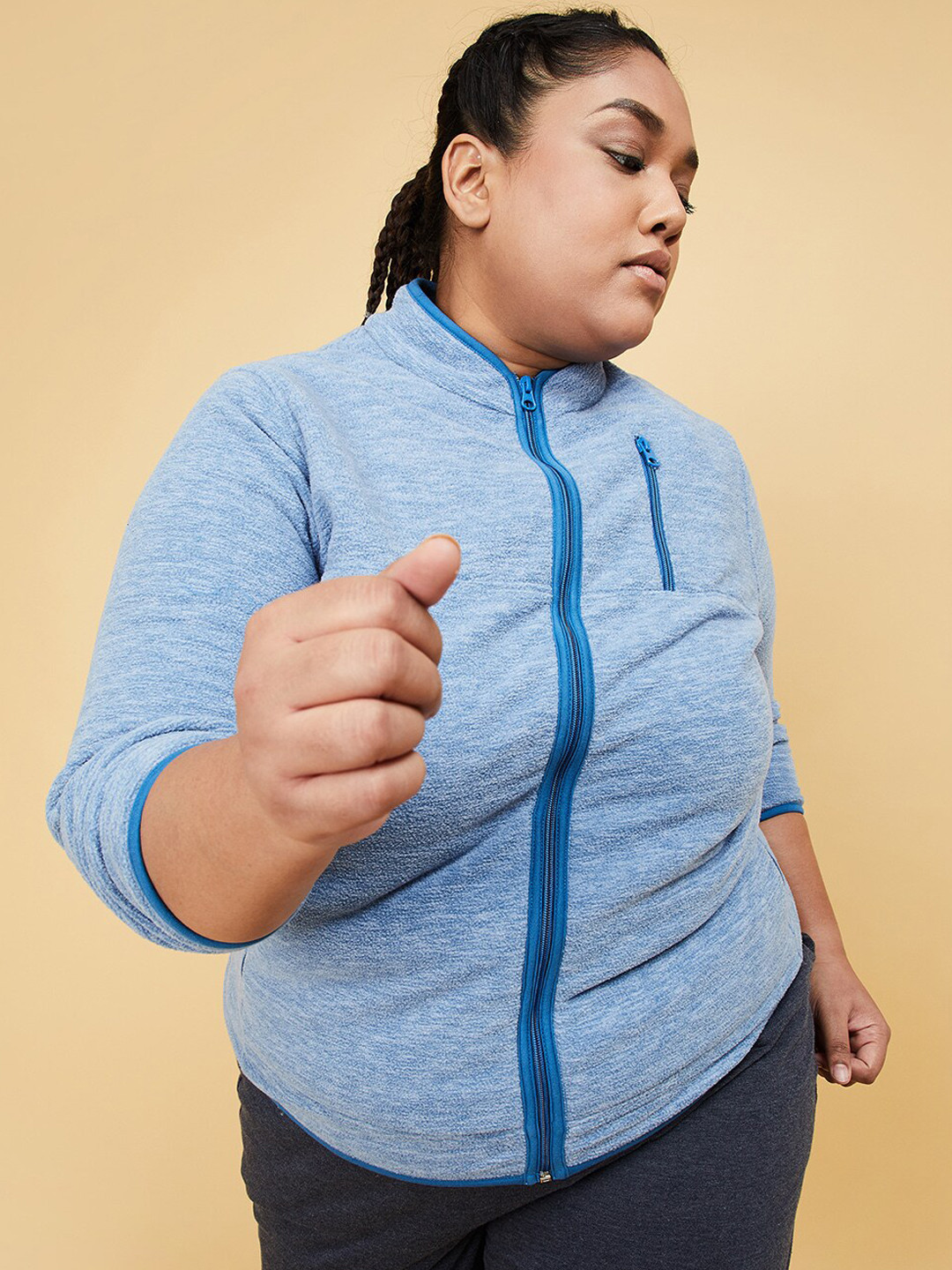 

max Women Blue Bomber Jacket