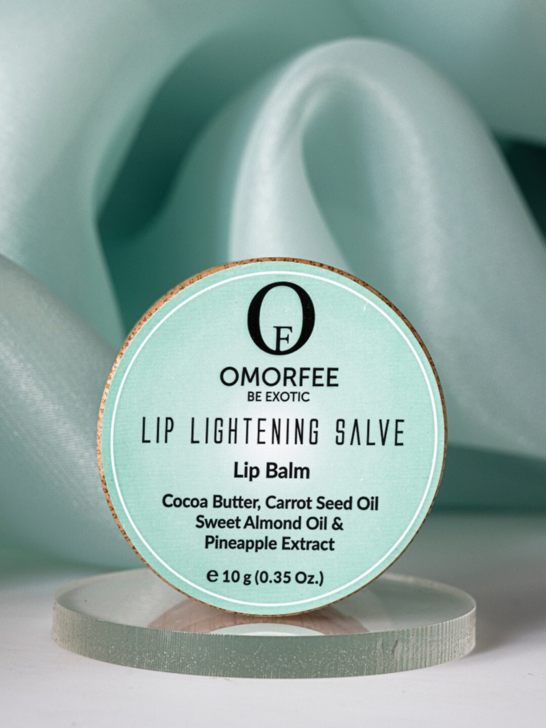 

OMORFEE Be Exotic Lip Lightening Salve Lip Balm with Cocoa Butter & Carrot Seed Oil - 10 g, Yellow