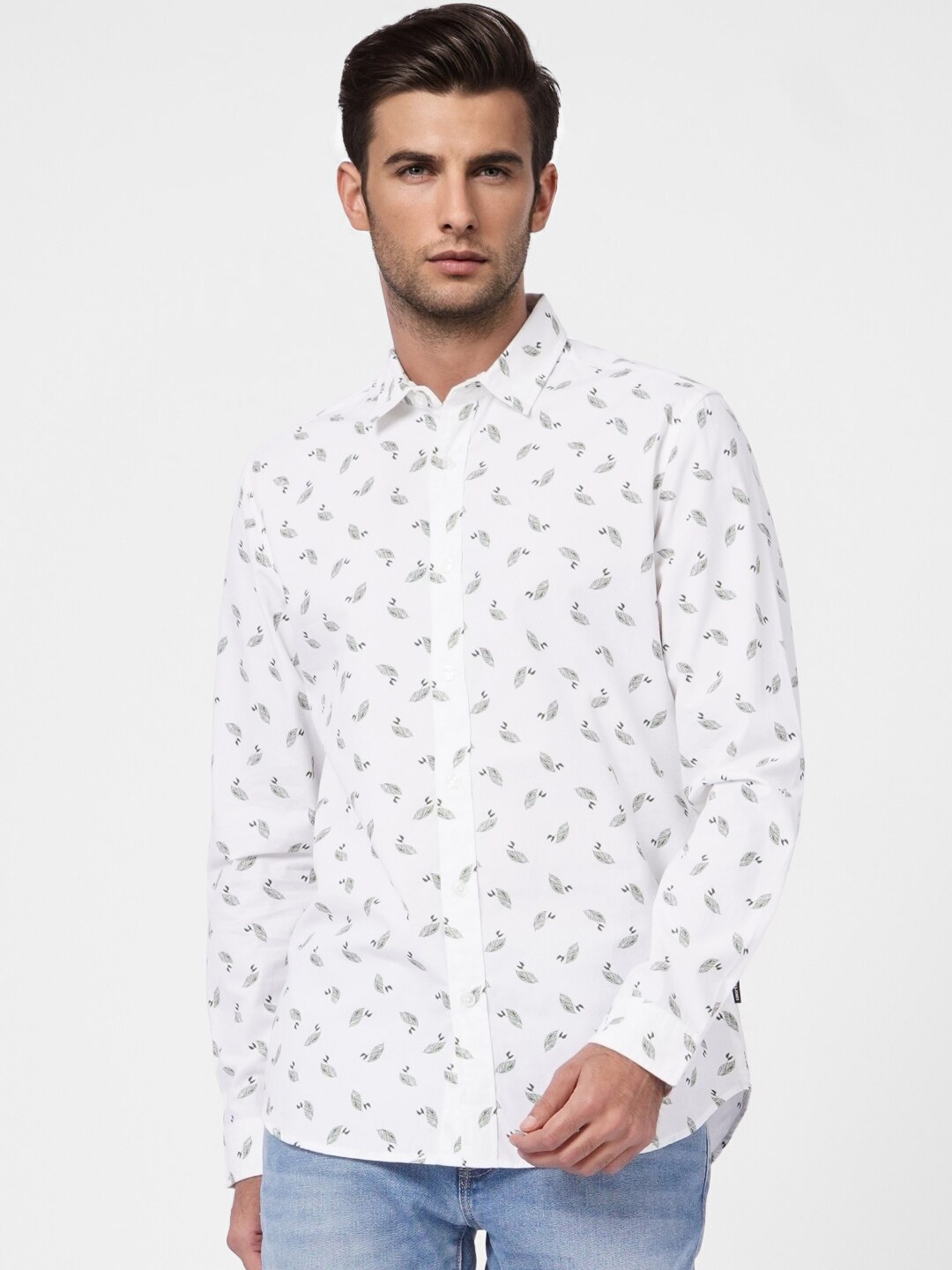 

Jack & Jones Men White Casual Shirt