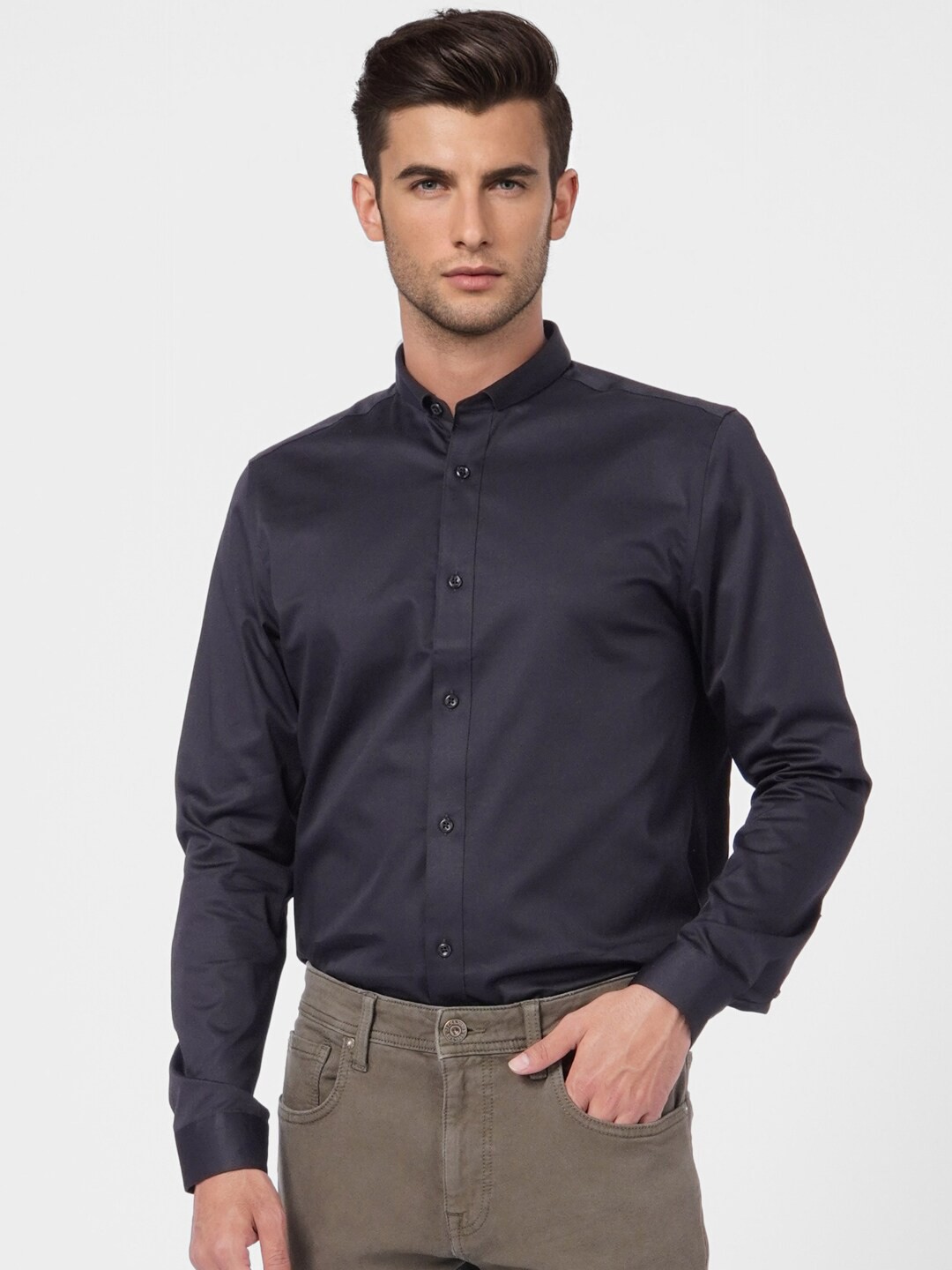 

Jack & Jones Men Black Casual Shirt
