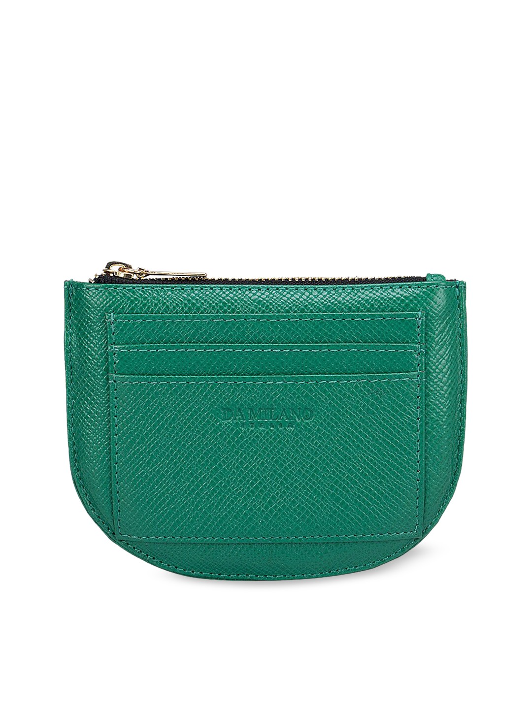 

Da Milano Women Green Textured Leather Multi-Utility Pouch