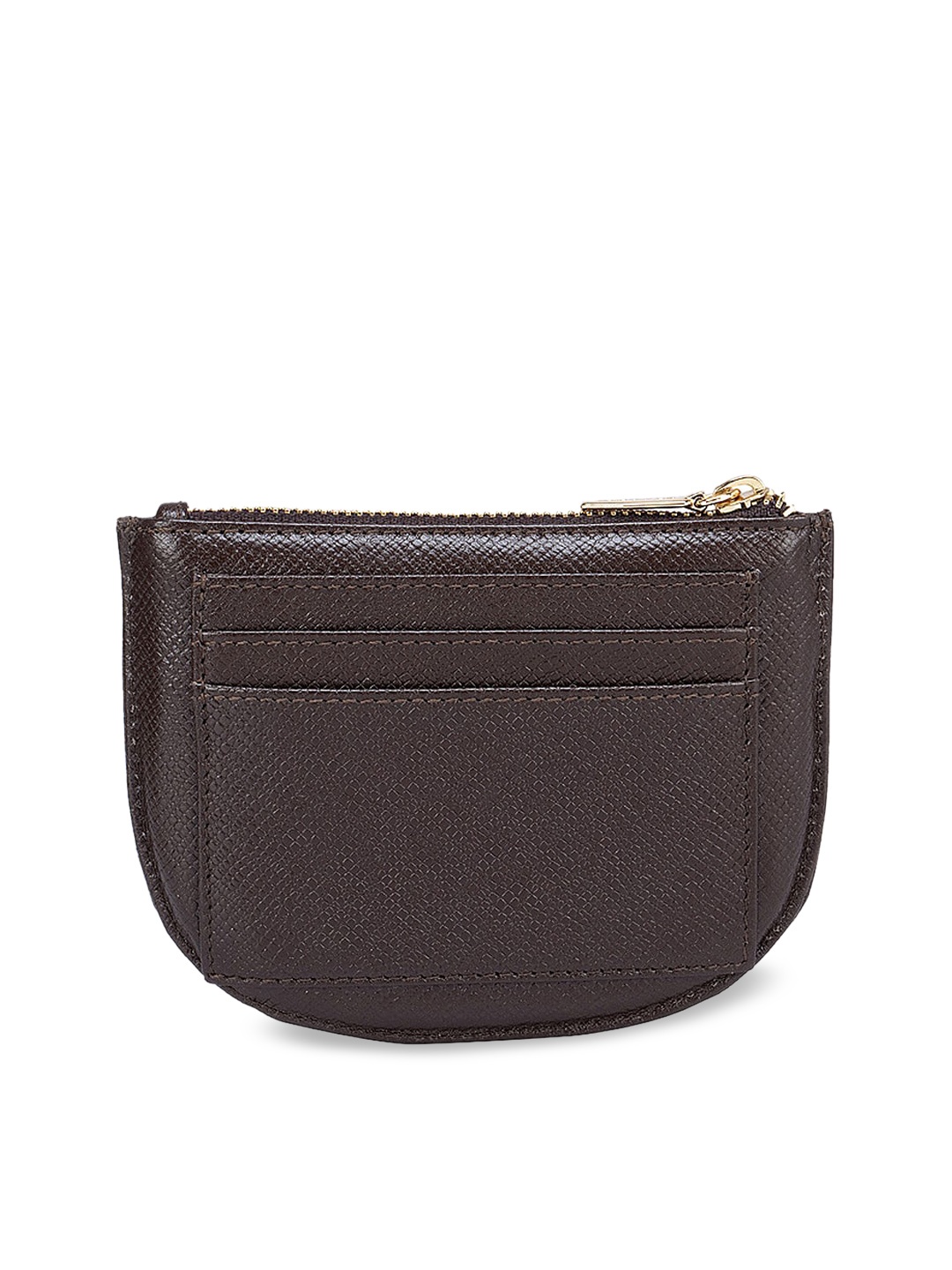 

Da Milano Women Brown Textured Leather Multi-Utility Pouch