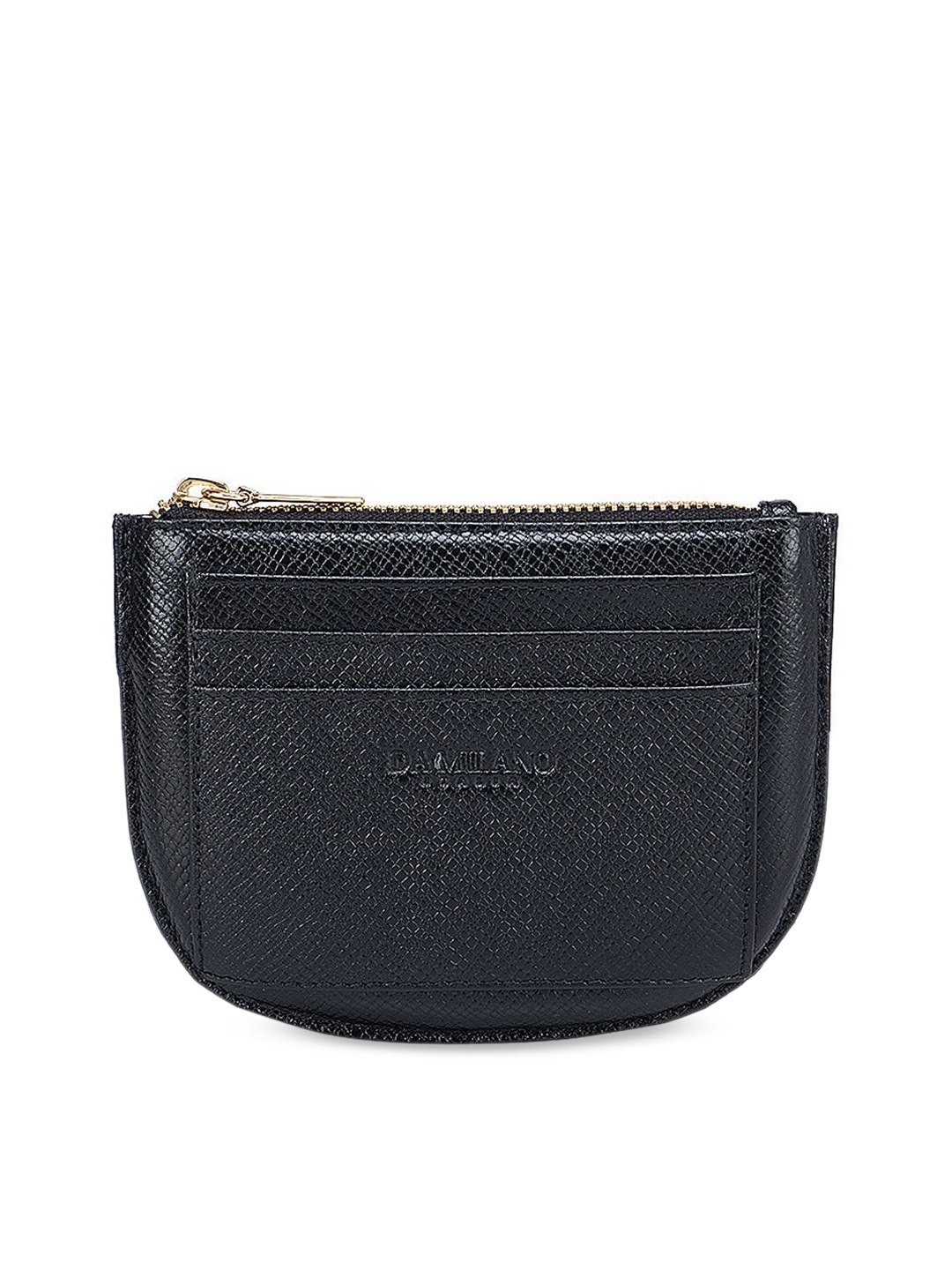 

Da Milano Women Black Textured Multi-Utility Pouch
