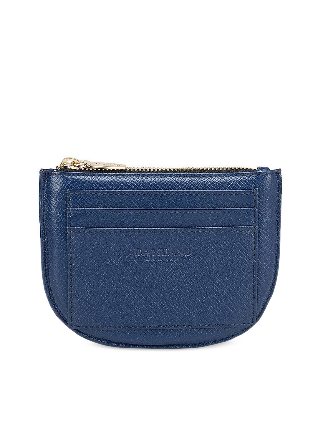 

Da Milano Women Blue Textured Leather Travel Pouch