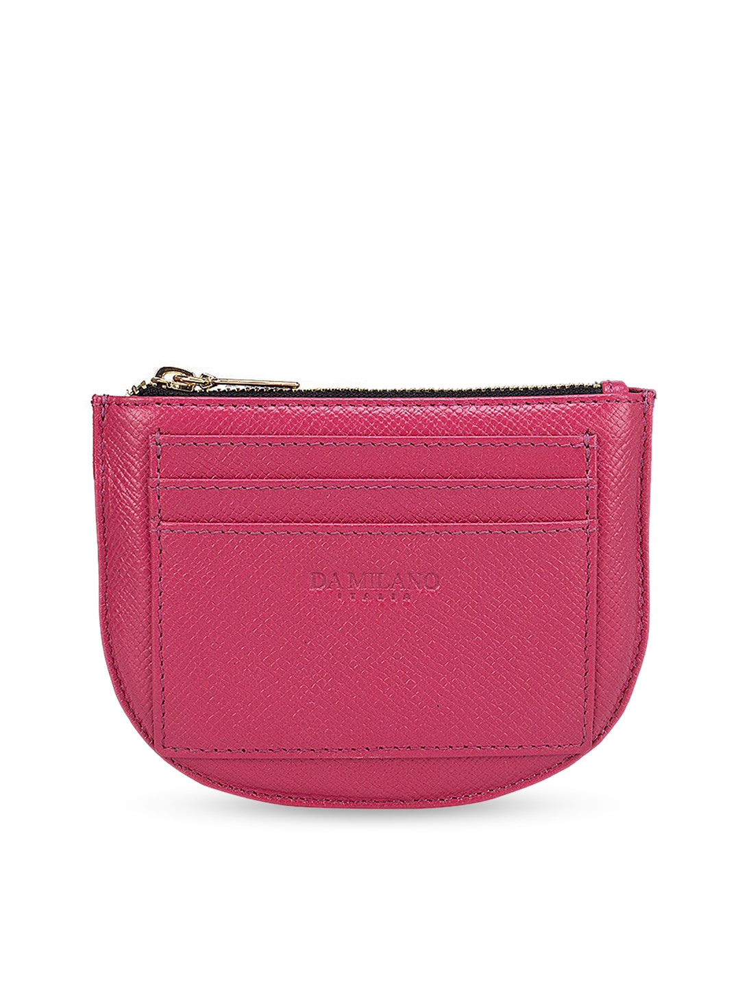 

Da Milano Women Pink Textured Leather Travel Pouch