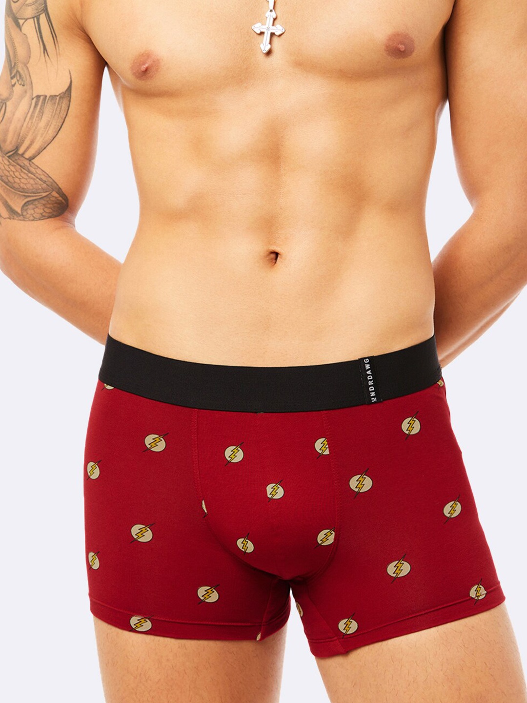 

Undrdawg Men Red Printed Trunk
