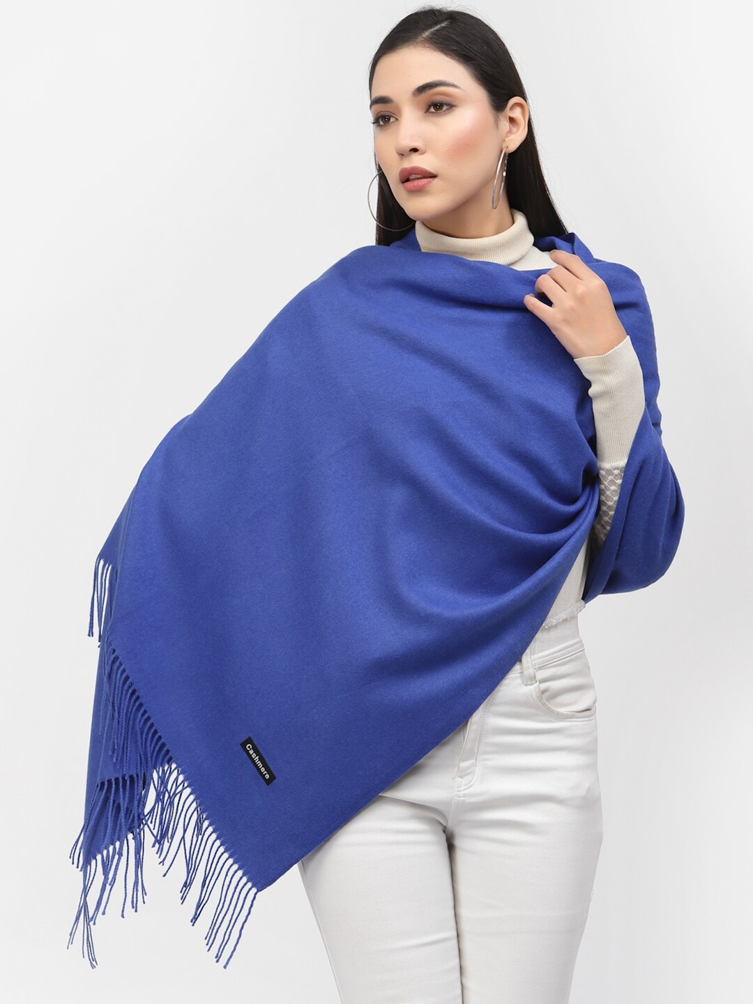 

Calvadoss Women Blue Solid Stole