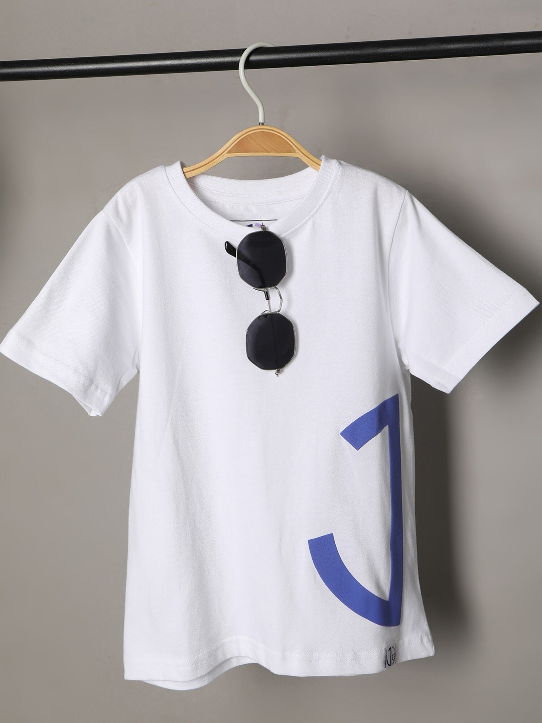 

Jumping Joey Boys White Pure Cotton T-shirt