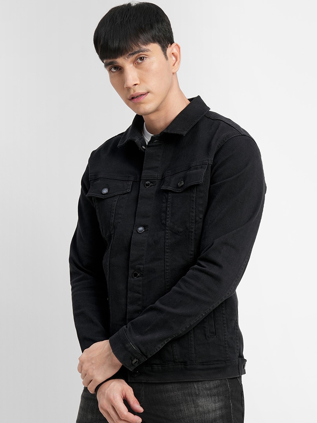 

Jack & Jones Men Black Parka Jacket