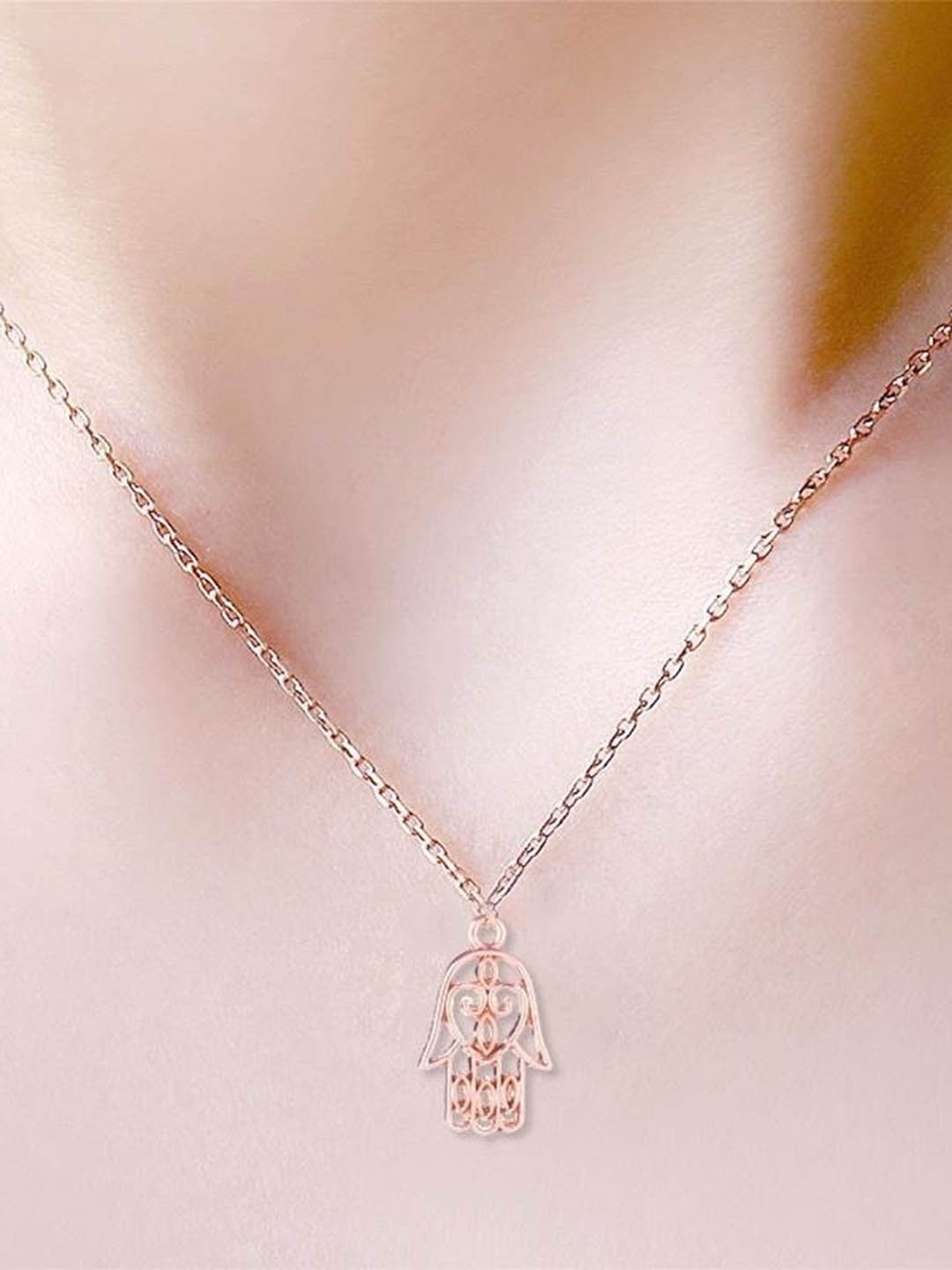 

Pinapes Unisex Gold-Toned Gold-Plated Necklace