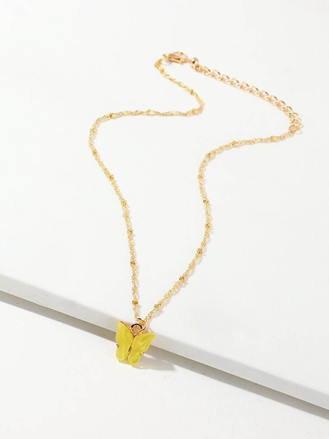 

Pinapes Unisex Gold-Toned & Yellow Gold-Plated Necklace