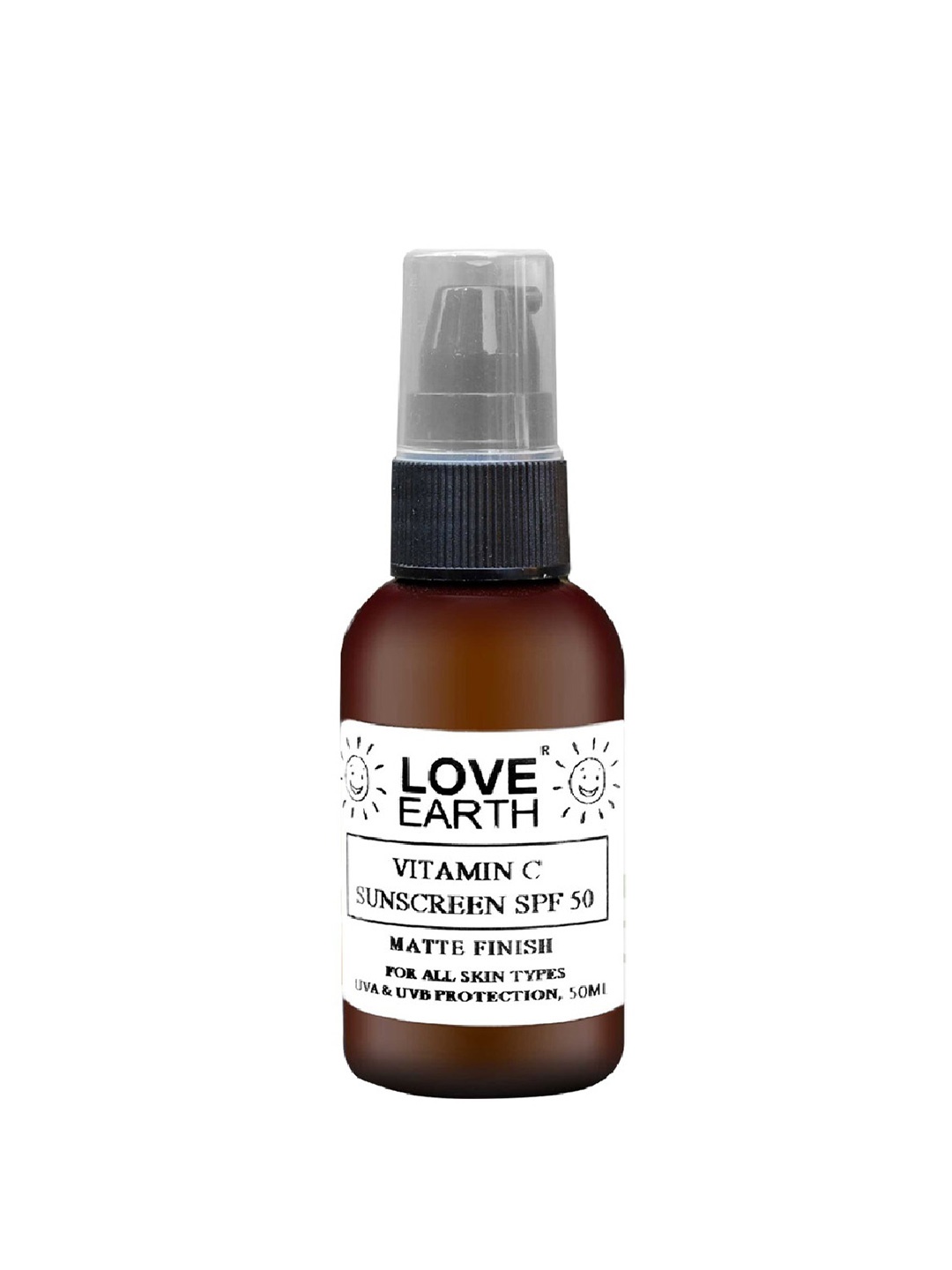 

LOVE EARTH Vitamin C Sunscreen SPF-50 100ml, White