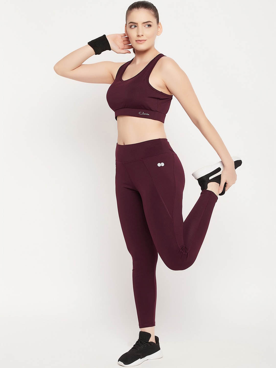 

Clovia Women Maroon Solid Tracksuits