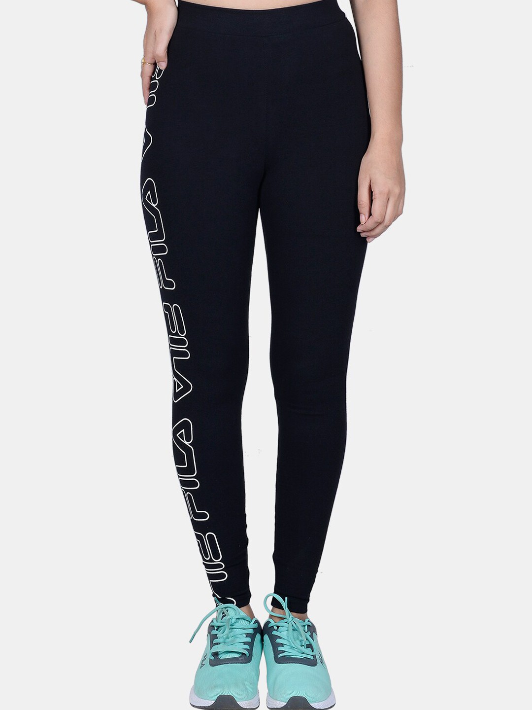 

Fila Women Black Solid Tights