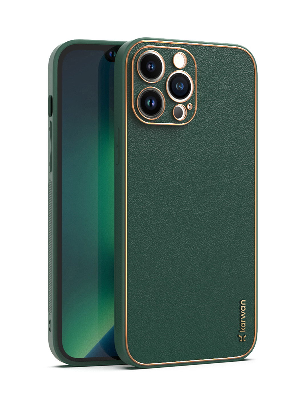 

Karwan Green Leather iPhone 12 Pro Max Back Case