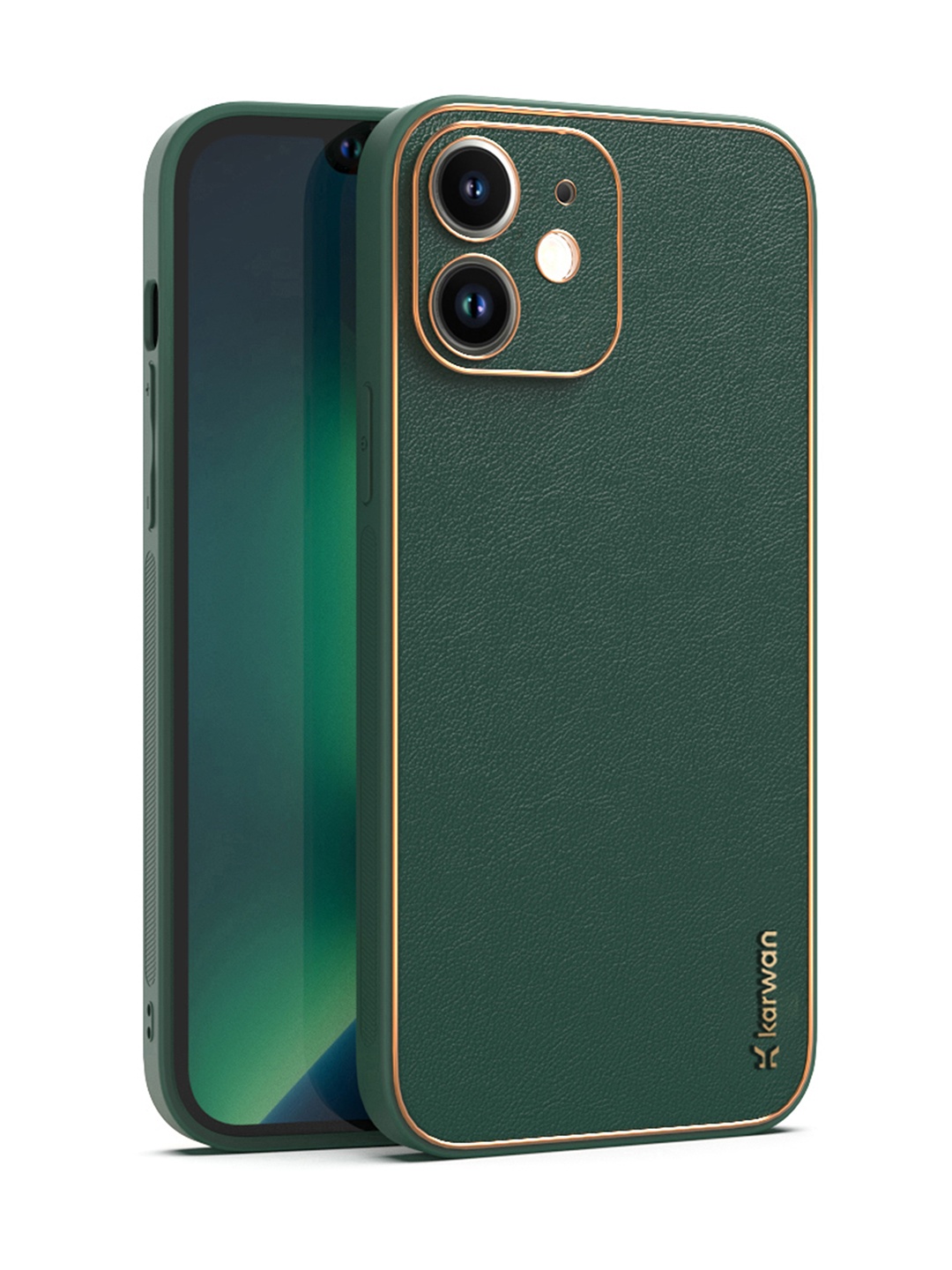 

Karwan Green Leather iPhone 11 Back Case