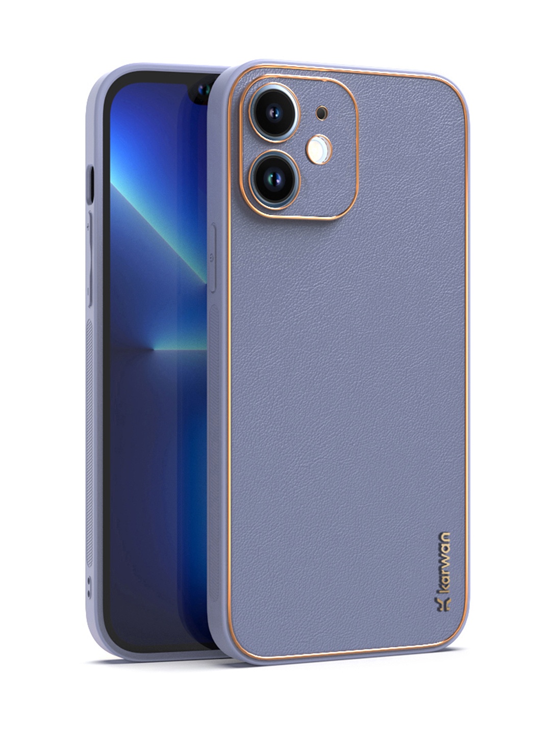 

Karwan Purple iPhone 12 Mini Leather Phone Back Case