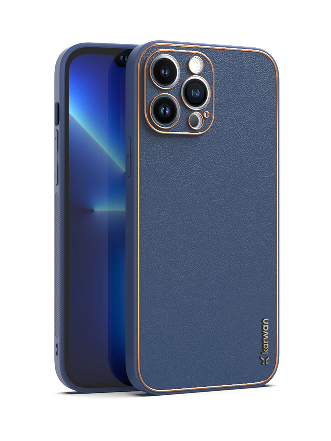 

Karwan Blue iPhone 12 Pro Phone Back Case