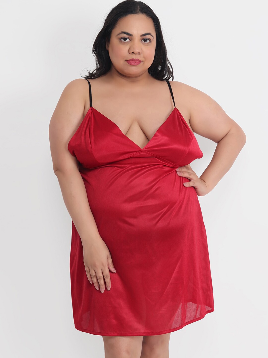 

Klamotten Red Plus Size Baby Doll
