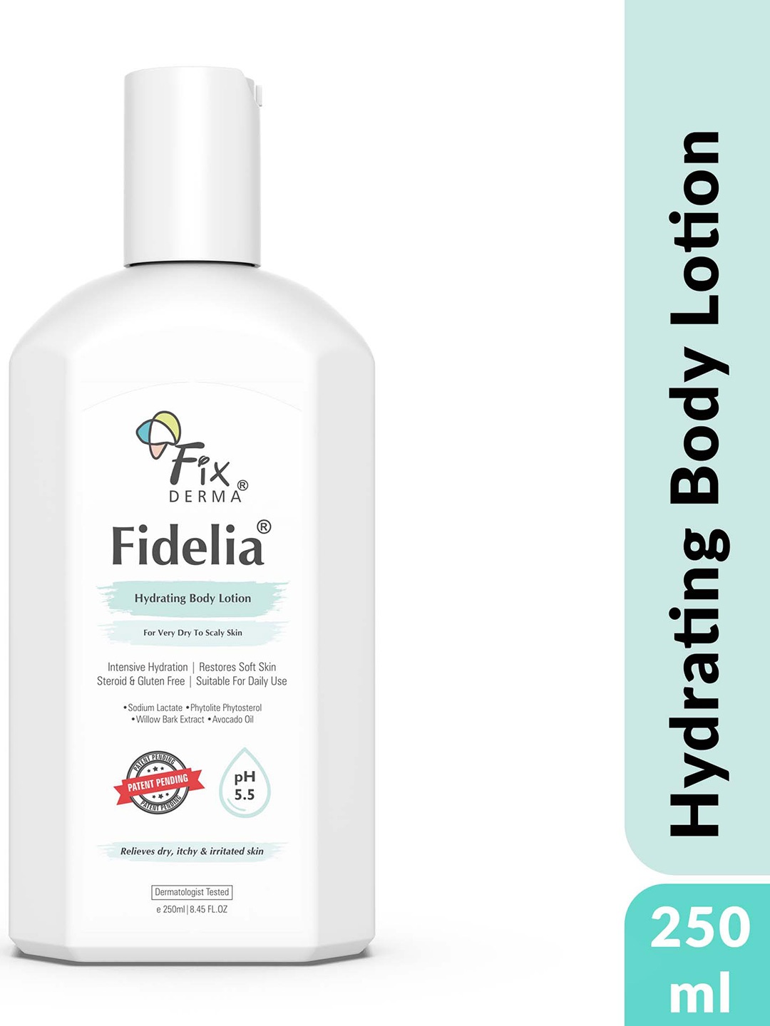 

FIXDERMA Fidelia Hydrating Body Lotion with Avocado Oil For Face & Body - 250ml, White