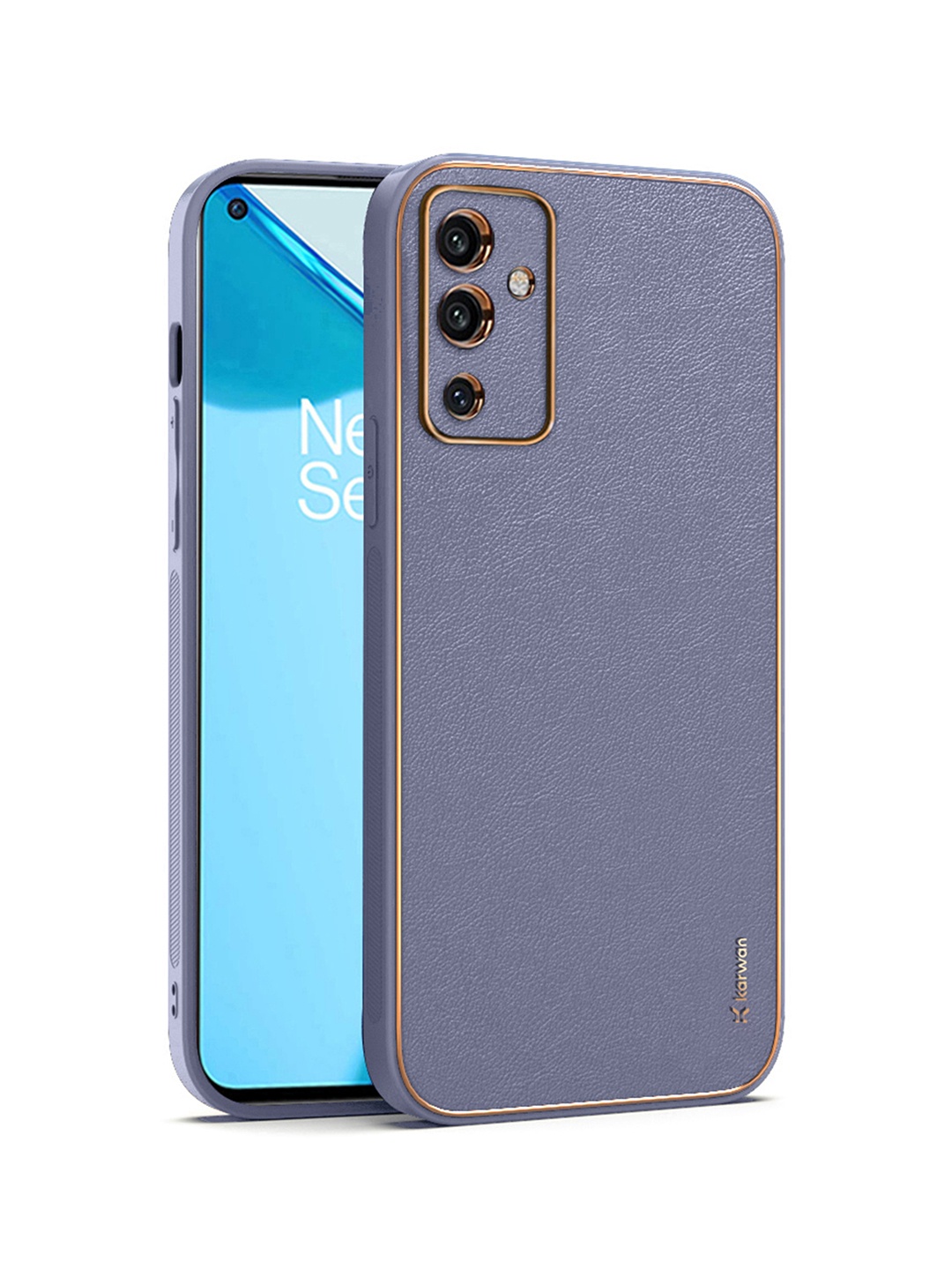

Karwan Purple Leather OnePlus 9 Back Case