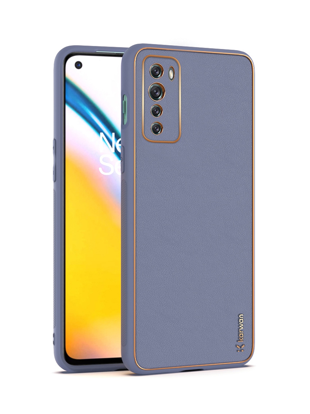 

Karwan Purple Leather OnePlus Nord Back Case