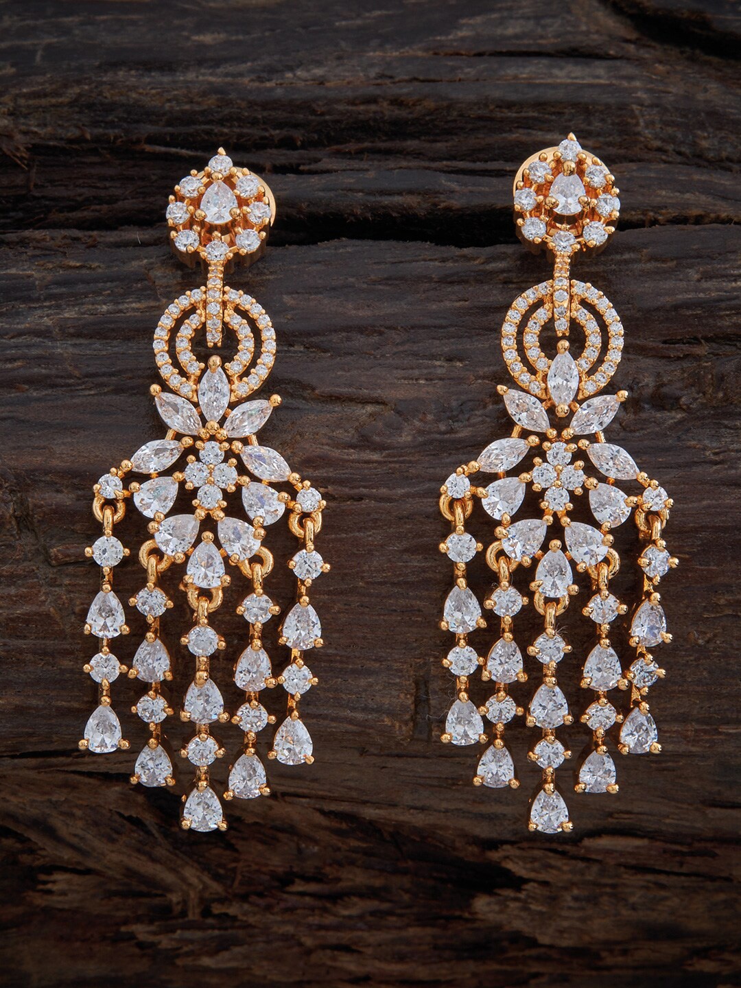 

Kushal's Fashion Jewellery White Contemporary Drop Earrings