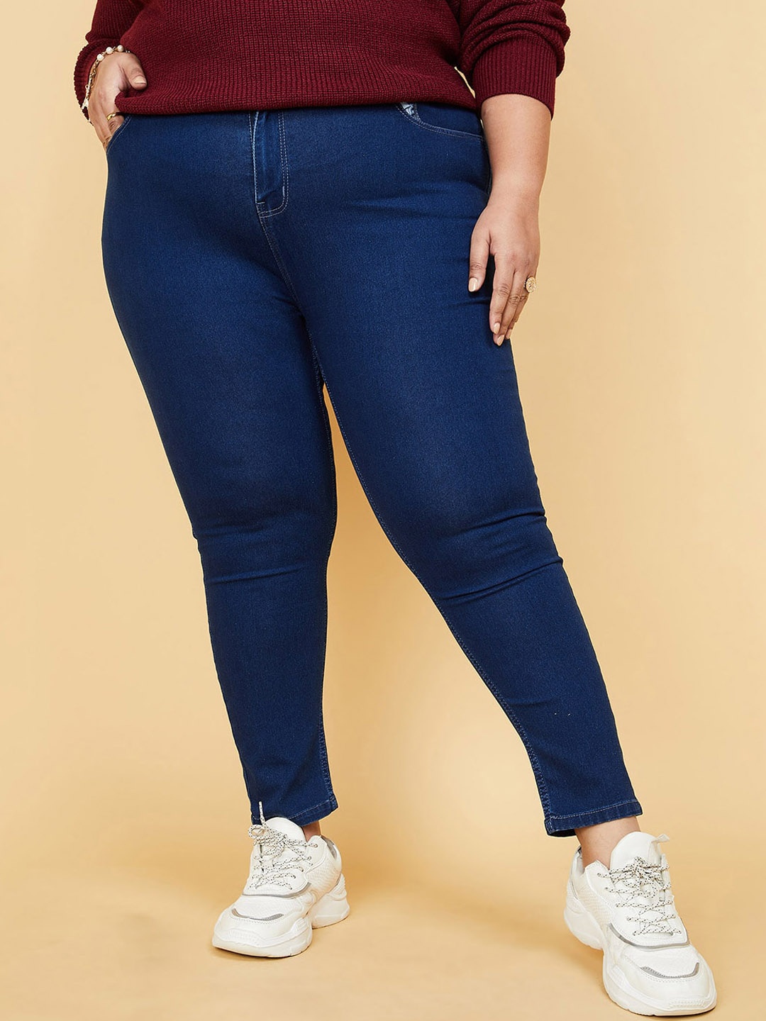 

max Women Blue Cotton Jeans