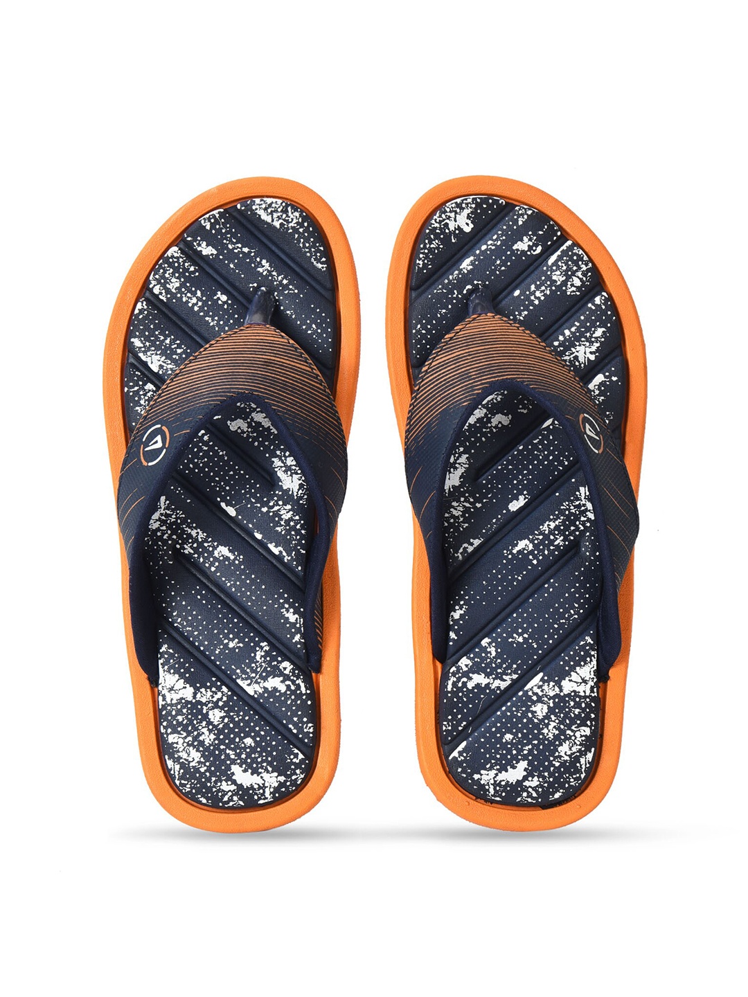 

IMPAKTO Men Blue & White Printed Thong Flip-Flops
