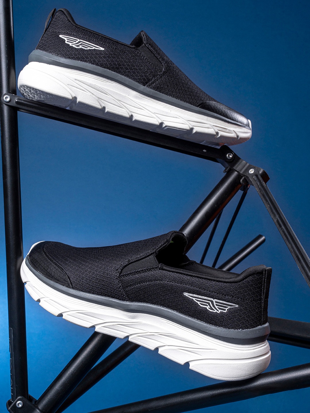 

Red Tape Men Black Mesh Walking Shoes