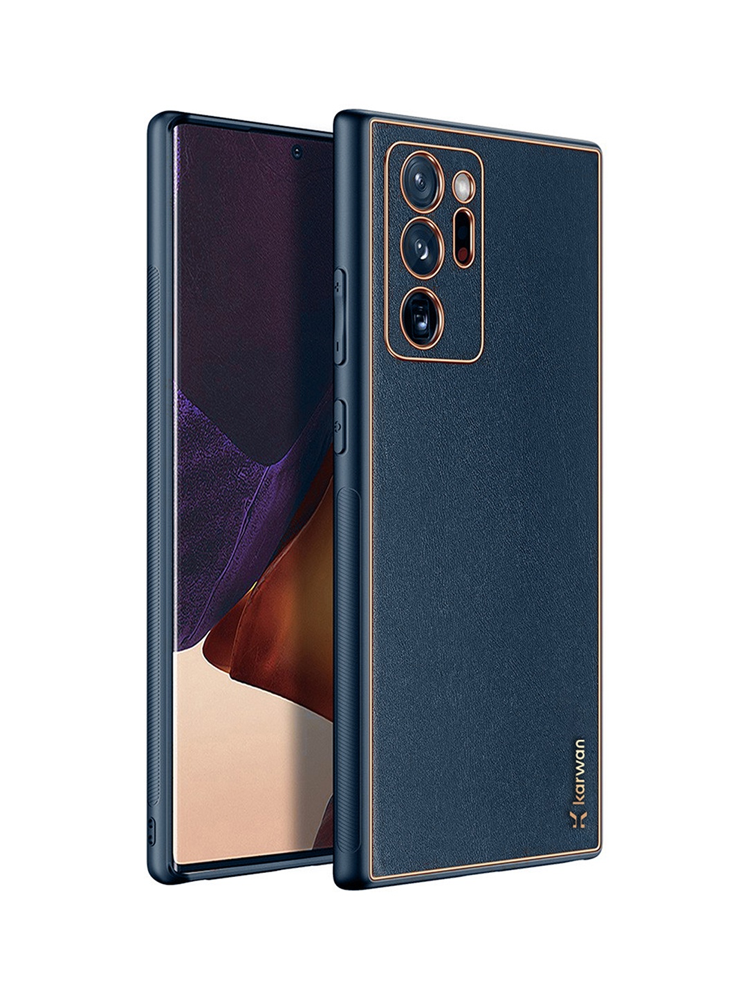 

Karwan Blue Leather Samsung Galaxy Note 20 Ultra Back Case